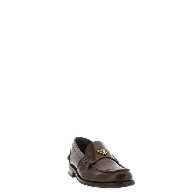 Prada PRADA Brown Brushed Leather Loafers New & Authentic (Men's s Size US 9 / EU 42 - 2 Thumbnail