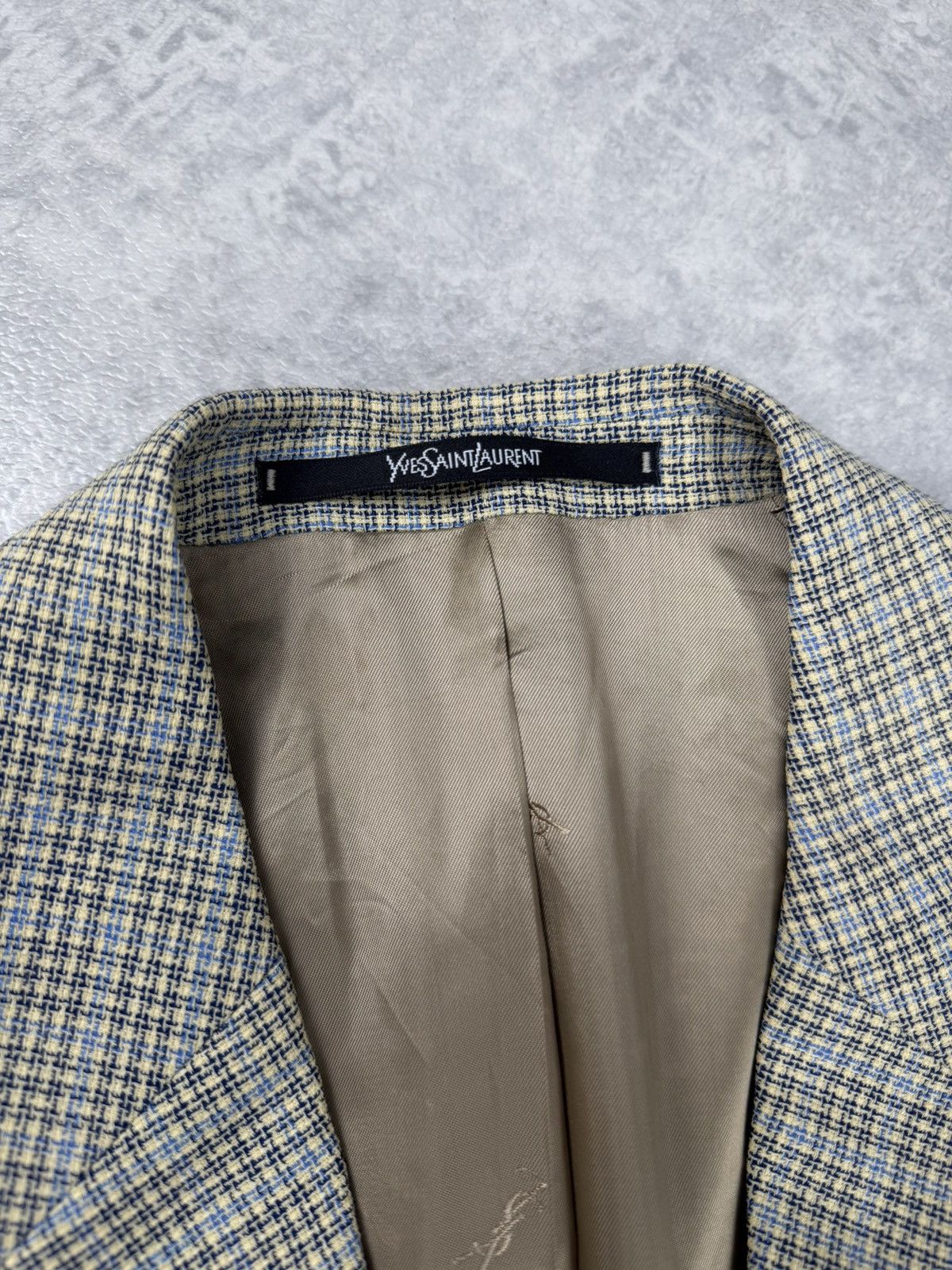 Yves Saint Laurent Vintage Yves Saint Laurent Wool Blazer Jacket Size 50 Size 50R - 7 Thumbnail
