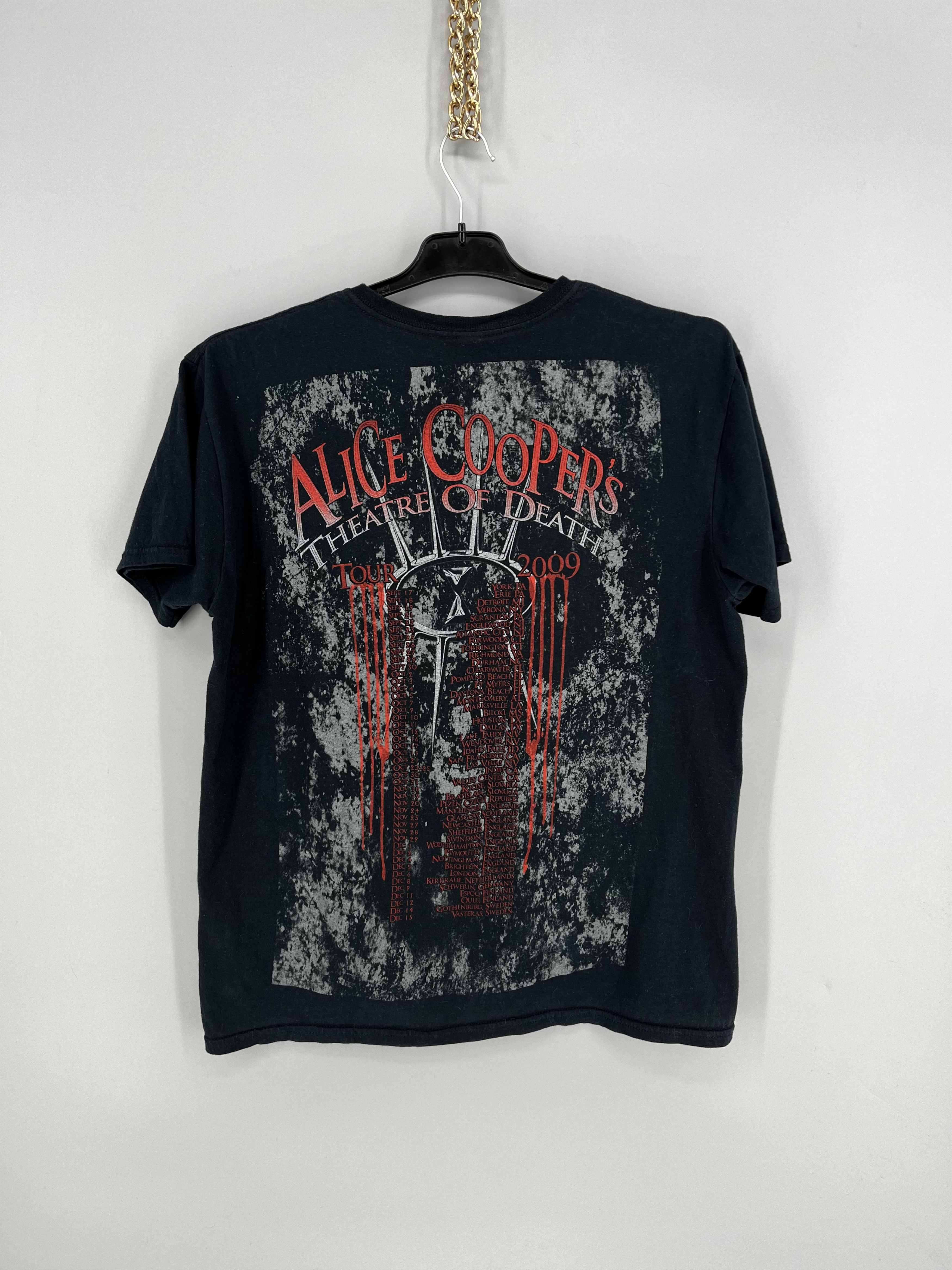 Band Tees Vintage Y2K Alice Cooper Band Skulls Dead Face Horror Tee Size US L / EU 52-54 / 3 - 9 Thumbnail