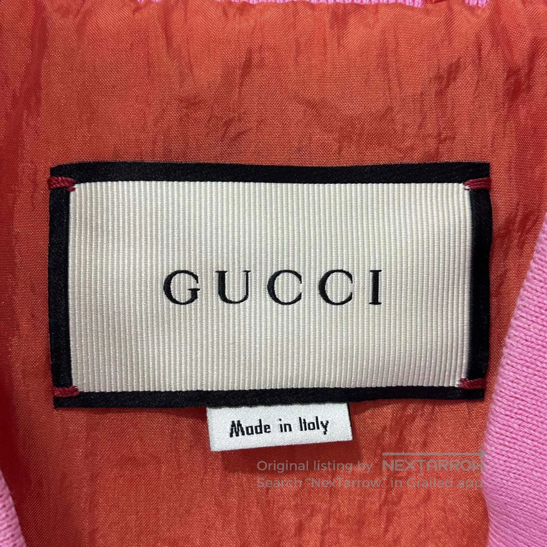 Gucci Pink Flocked Logo Cotton Coat Gucci. Size S / US 4 / IT 40 - 4 Thumbnail