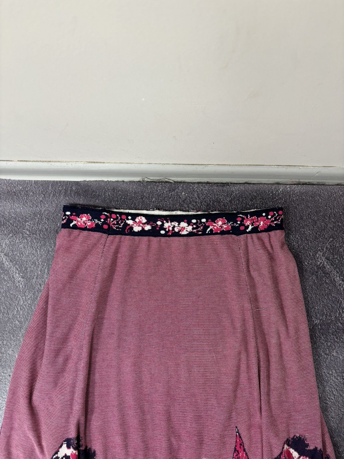 Other IVKO Women’s Intarsia Pattern Printed Hem Luxury Midi Skirt Size 32" / US 10 / IT 46 - 8 Thumbnail