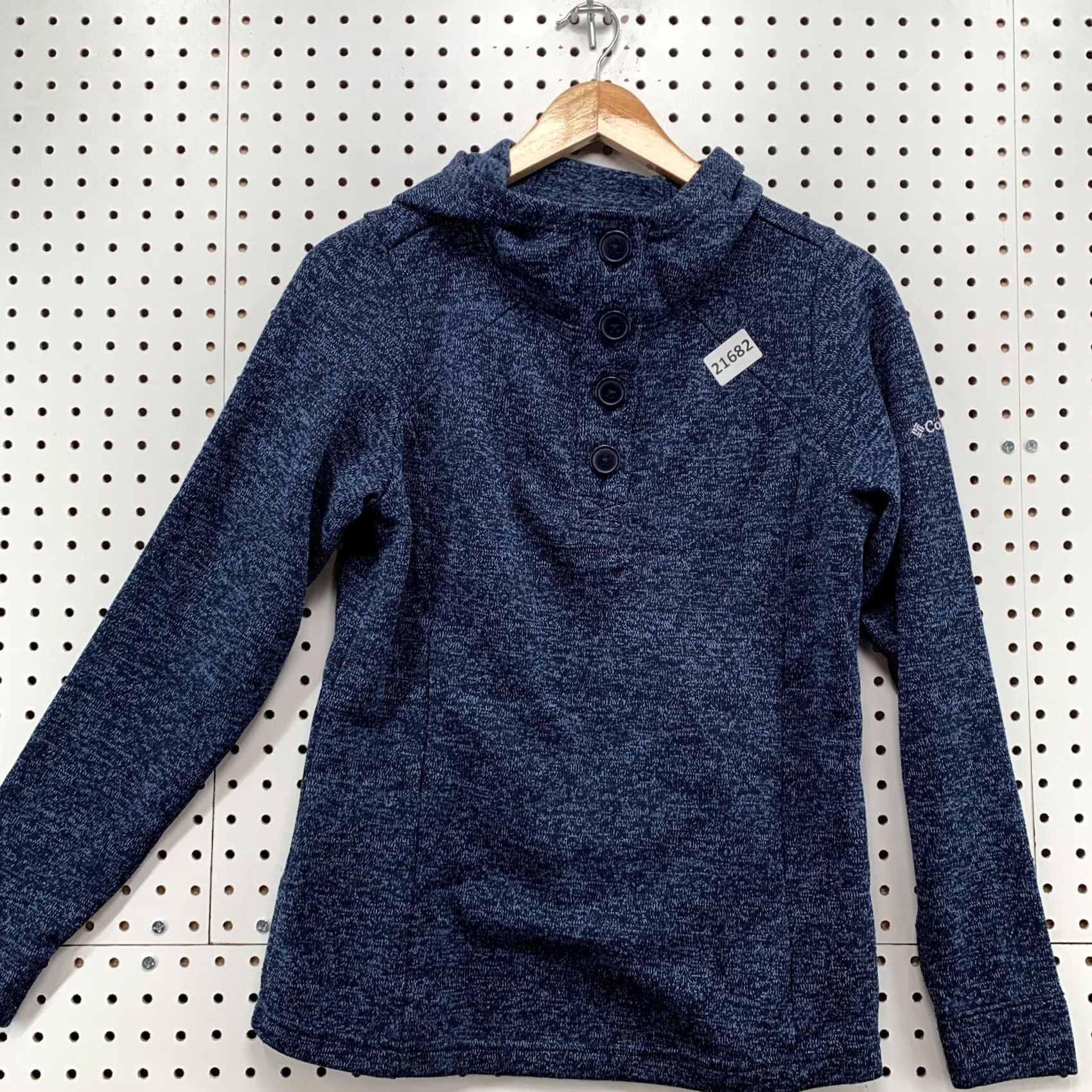 Vintage Columbia Hooded Henley Sweatshirt Blue Womens Small Hooded Henley Sweatshirt Womens Small Blue Columbia Hoodie Size S / US 4 / IT 40 - 7 Thumbnail