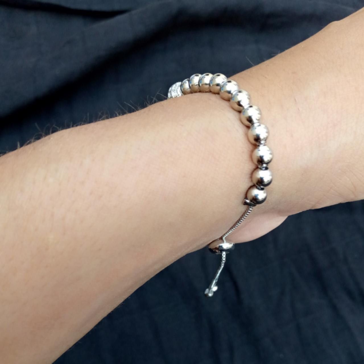 Other Retro Silver Color Metal Bracelet Size ONE SIZE - 6 Thumbnail