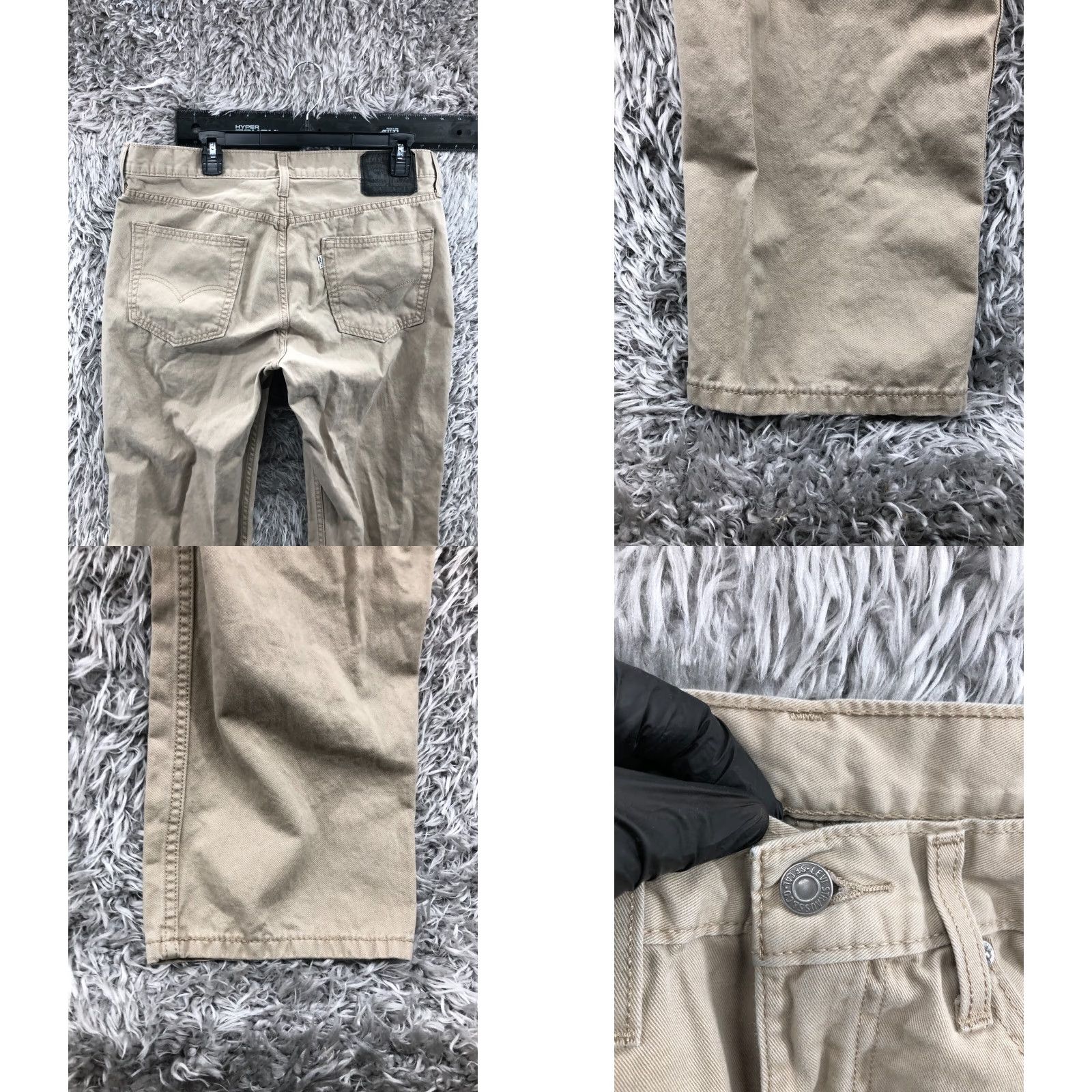 Levi's Levi's 514 Straight Chino Pants Mens 34x32 Beige Shirt Size US 34 / EU 50 - 8 Thumbnail