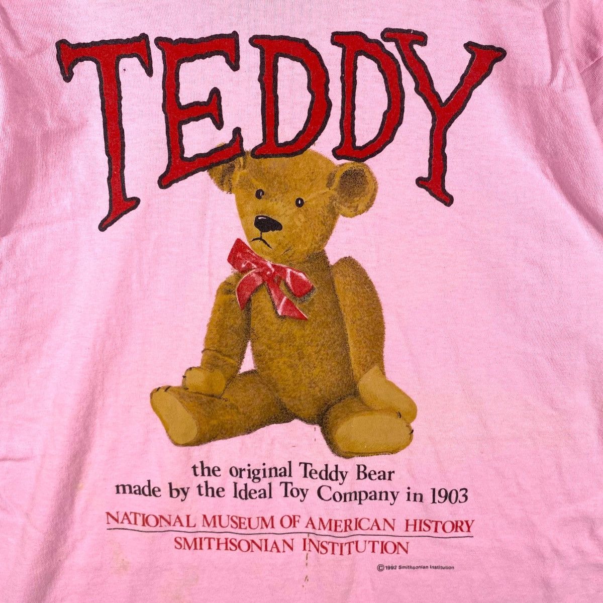 Arts & Science × Vintage Vintage 90's TEDDY American Museum History Tee Shirt Medium Size US M / EU 48-50 / 2 - 2 Thumbnail