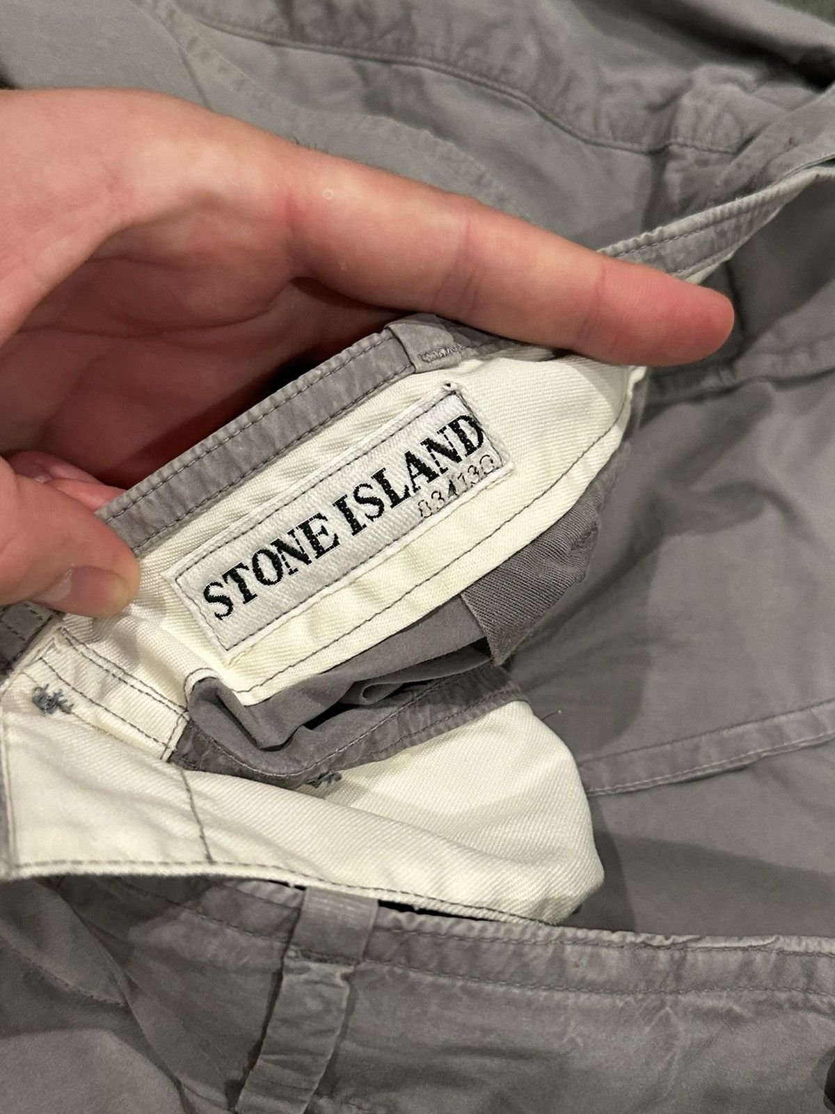Stone Island Vintage Stone Island Light Grey Trousers Size US 32 / EU 48 - 8 Thumbnail