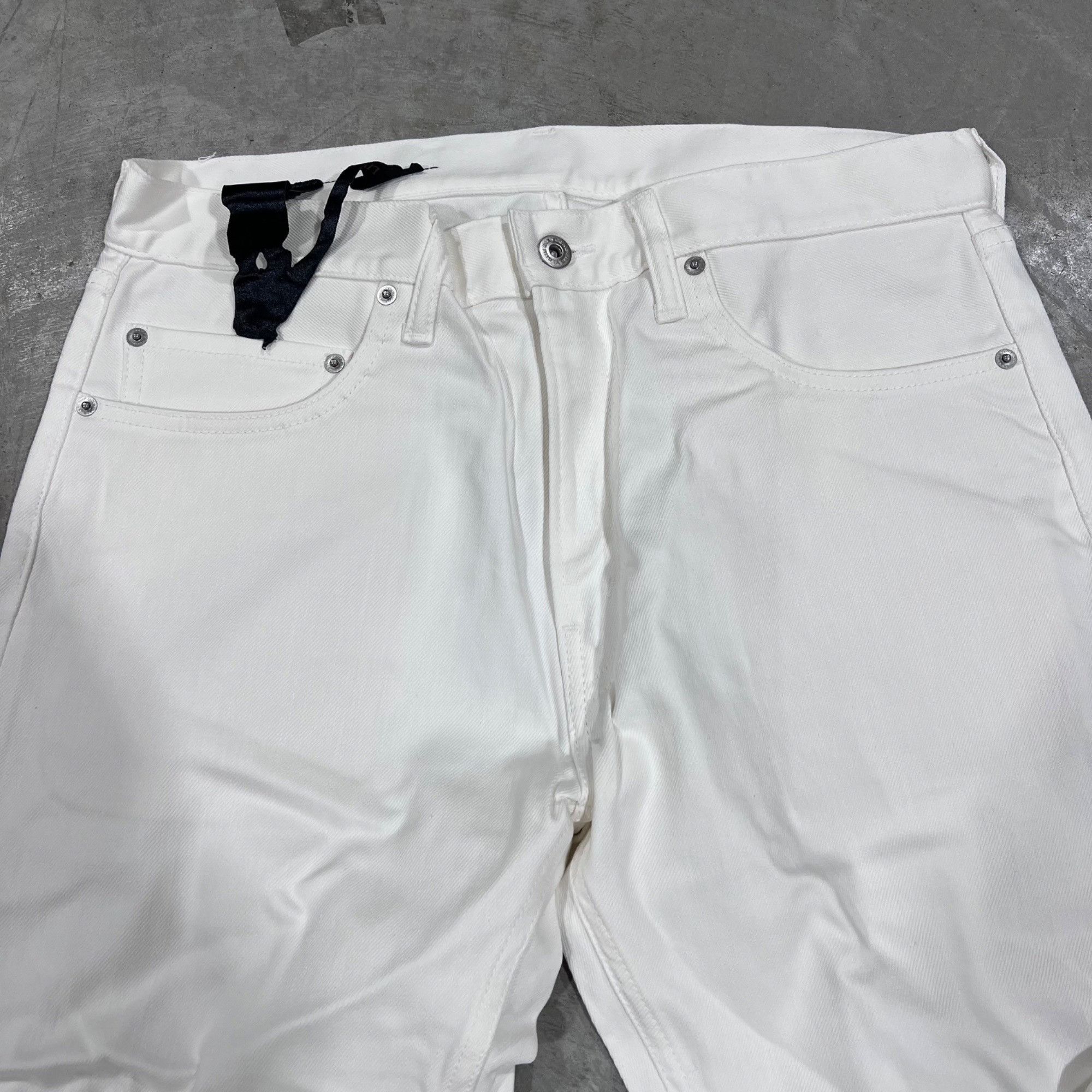 Vlone NEW VLONE WHITE STACKED JEANS SZ LARGE Size US 33 - 4 Thumbnail