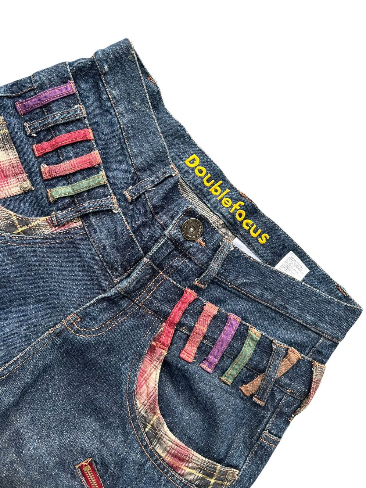 Kapital Flare Double Waist Punk Bondage Japanese Style Denim Jeans Size US 32 / EU 48 - 13 Thumbnail