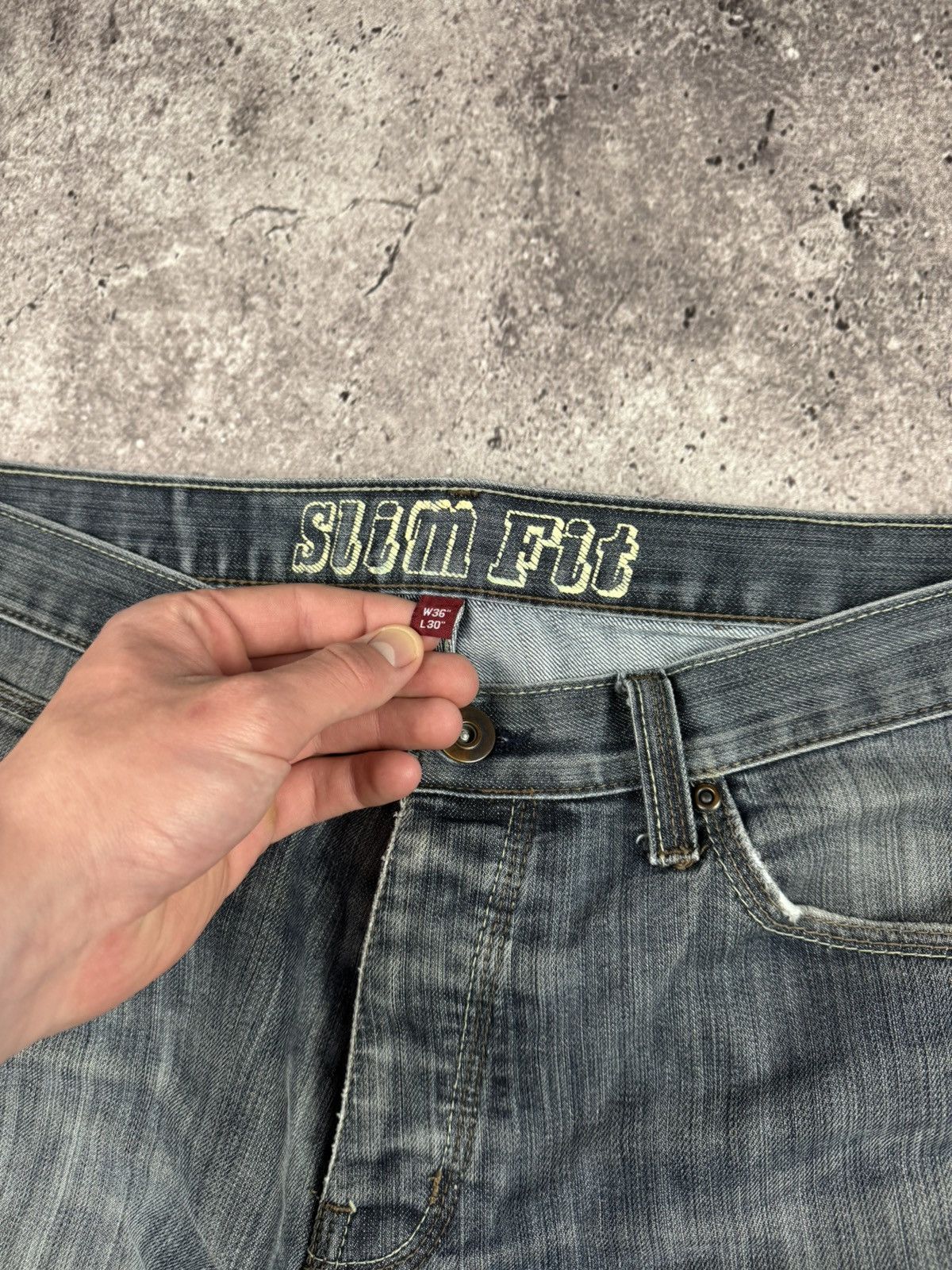 Firetrap × Vintage Vintage Firetrap Dirty Denim Japanese Baggy Jeans Size US 36 / EU 52 - 5 Thumbnail