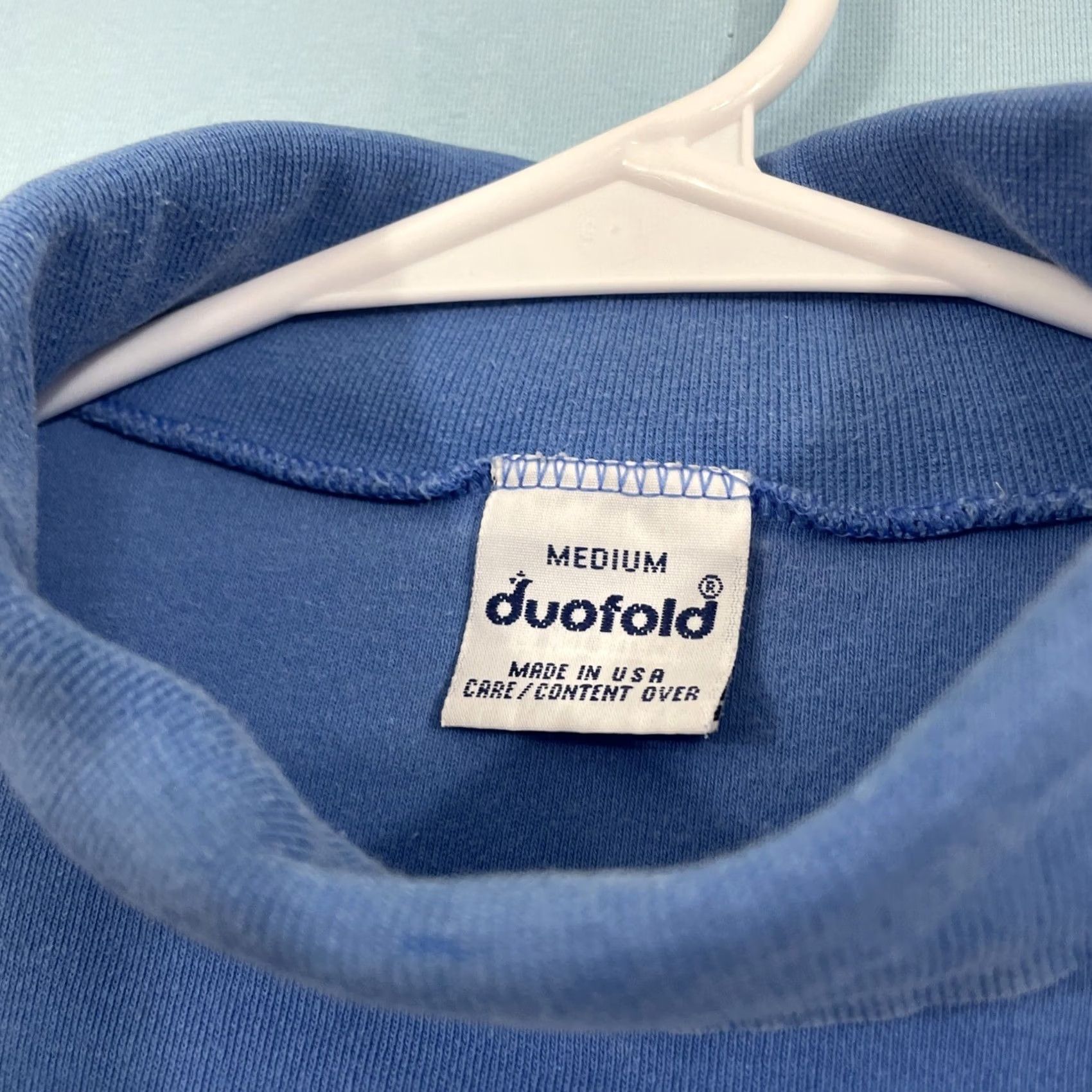 Vintage VINTAGE Duofold Thermal Turtleneck Sweater Women M Long Sleeve Blue Soft 90s Casual Activewear Mens Womens Boys Girls Size M / US 6-8 / IT 42-44 - 6 Thumbnail