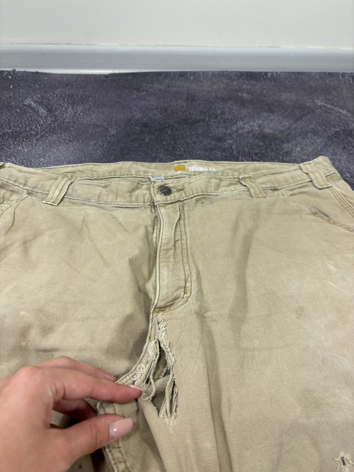 Carhartt Vintage Carhartt Cream USA Hype Baggy Pants Jeans Size US 40 / EU 56 - 14 Thumbnail