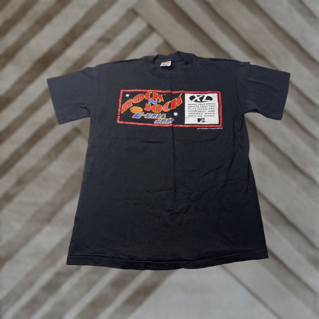 Vintage VINTAGE MTV Rock N Jock B Ball Jam T Shirt Size Large Size US L / EU 52-54 / 3 - 1 Thumbnail