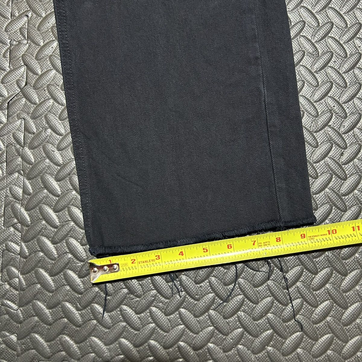 Fashion Nova Fashion Nova Wide Leg Black Jeans Denim Frayed Hem Size 3 Size 24" / US 00 / IT 34 - 8 Thumbnail