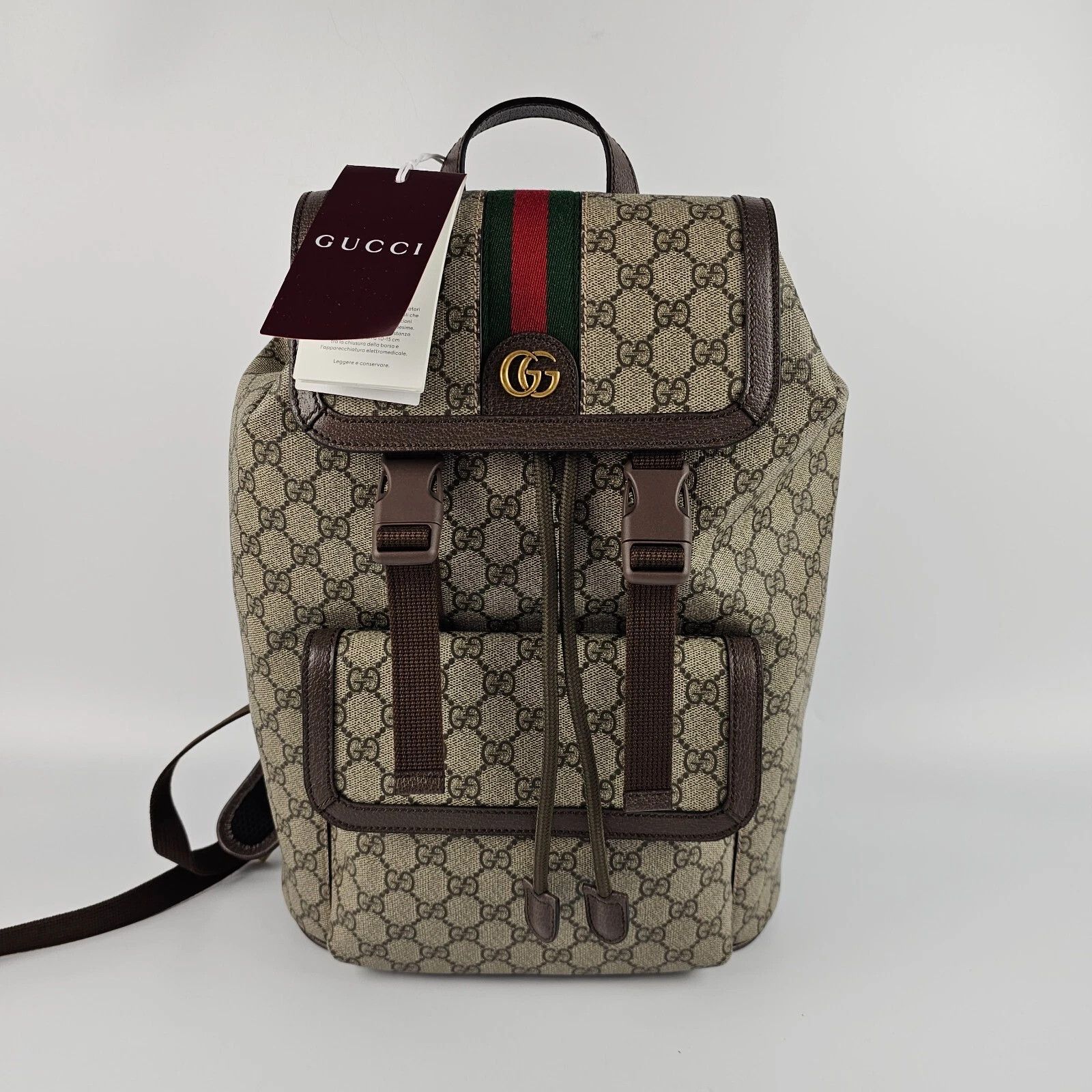 Gucci GUCCI Ophidia Small GG Canvas Backpack New/Authentic Size ONE SIZE - 4 Thumbnail