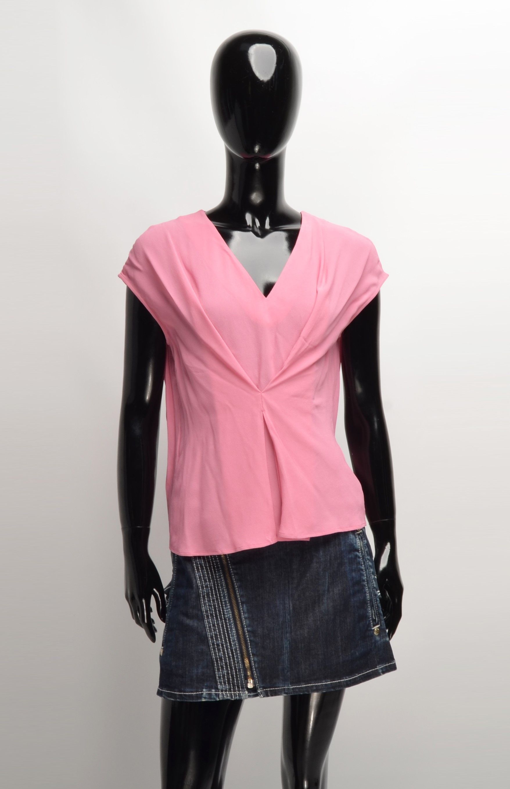 Arket Arket Baby Pink V-Neck Blouse Size S / US 4 / IT 40 - 1 Thumbnail