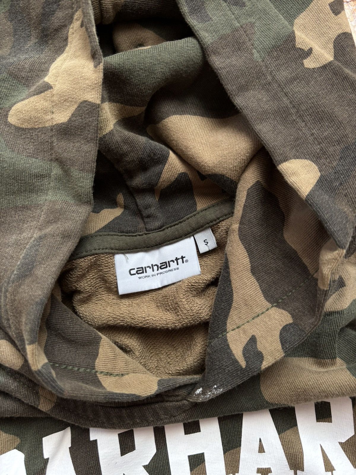 Carhartt Vintage Streetwear Carhartt Big Logo Camo Hoodie Size US S / EU 44-46 / 1 - 8 Thumbnail