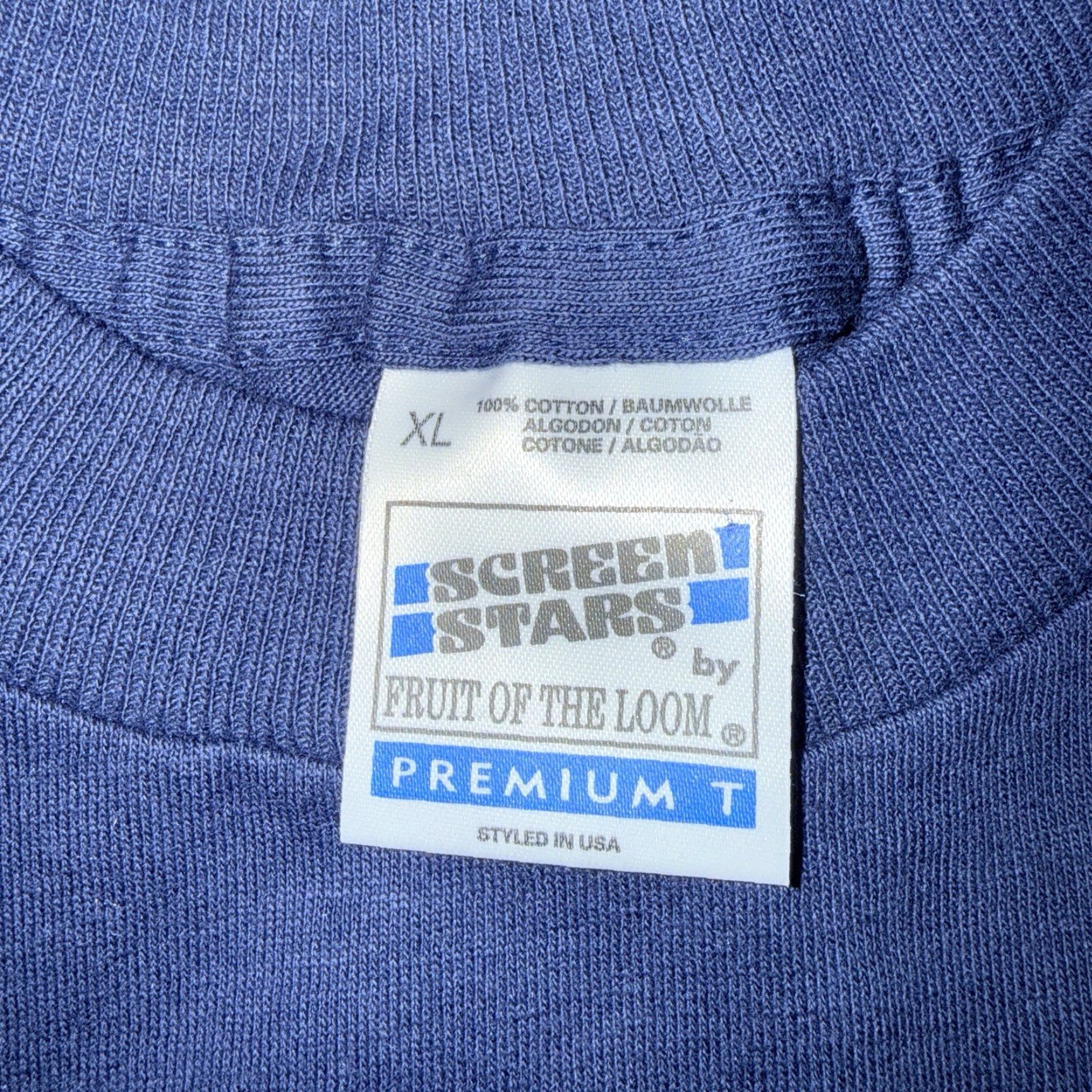 Vintage VINTAGE Screen Stars Best Graphic Tee XL Blue Medieval Festival Single Stitch USA Mens Size US XL / EU 56 / 4 - 4 Thumbnail