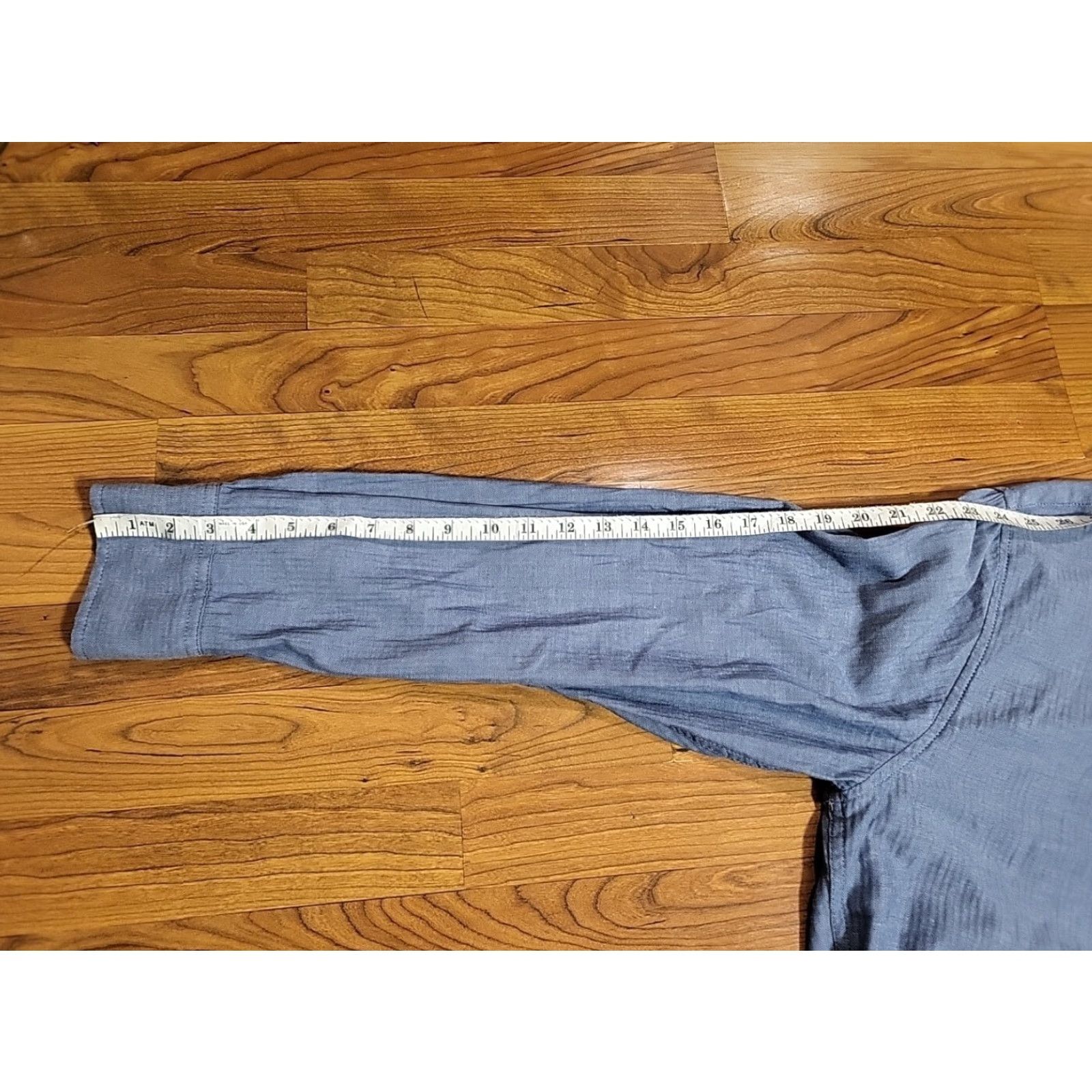 Tommy Hilfiger VINTAGE? No — skip. Title: Tommy Hilfiger Shirt 2XL Blue Cotton Button-Down Long Sleeve Herringbone Collared Classic Size US XXL / EU 58 / 5 - 7 Thumbnail