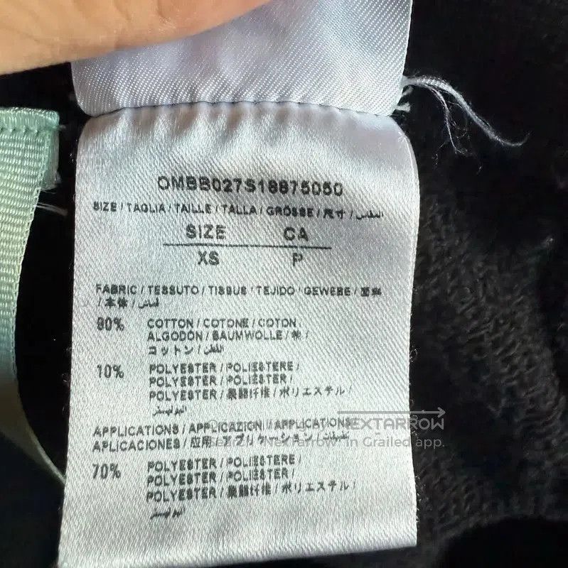 Off-White Off-White Black Cotton Women's Hoodie Size XS . Size XS / US 0-2 / IT 36-38 - 4 Thumbnail
