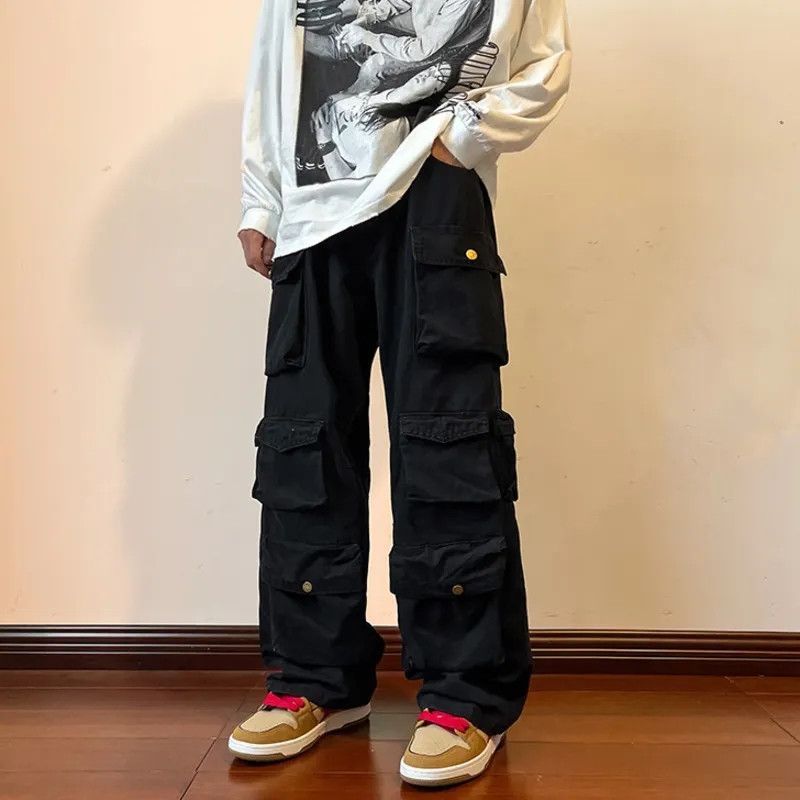 Designer × Japanese Brand multi pocket baggy cargo pants Size US 31 - 1 Thumbnail