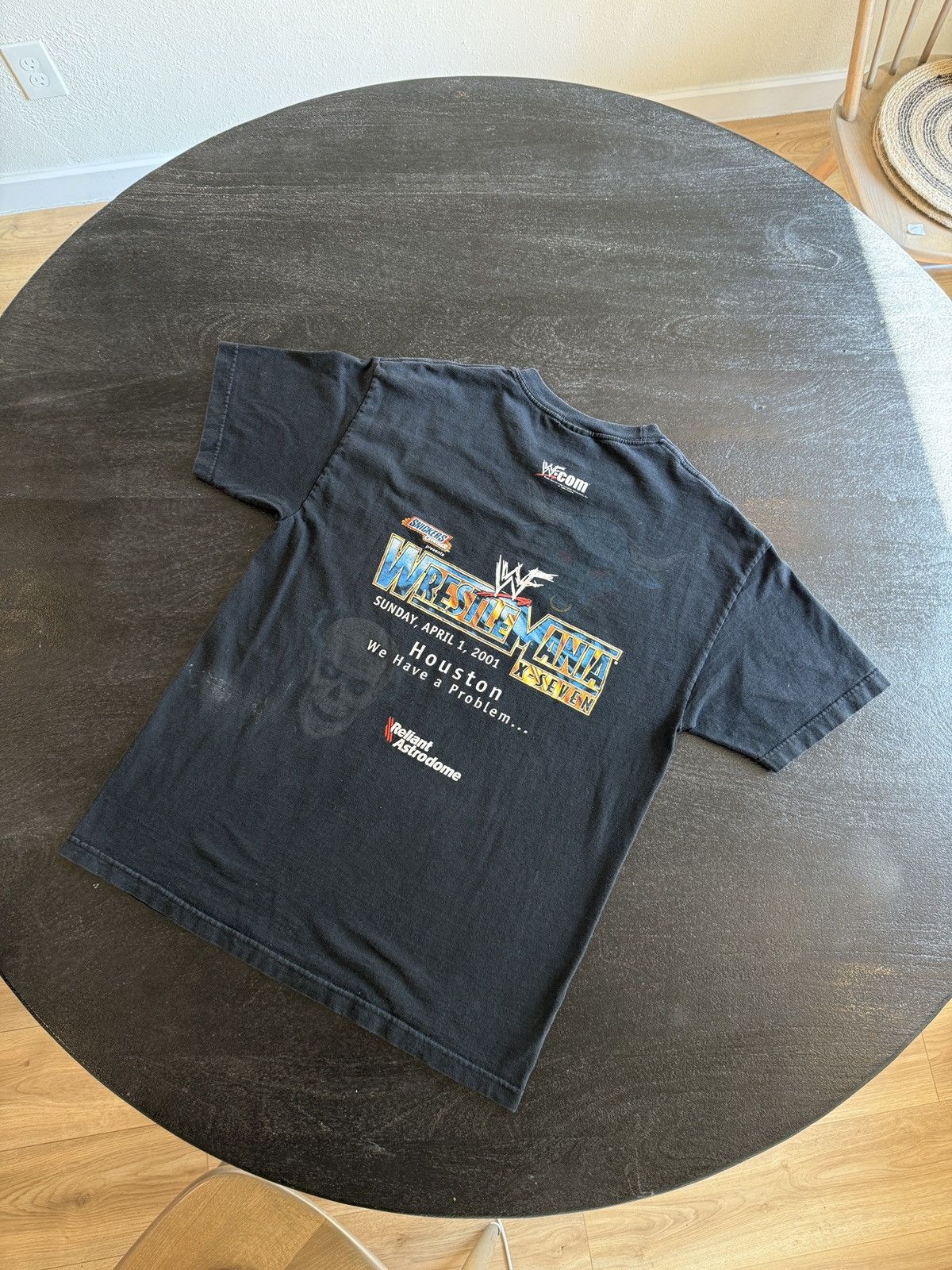 Vintage Vintage WWF Wrestlemania 17 Stone Cold Vs. The Rock 2001 Size US L / EU 52-54 / 3 - 3 Thumbnail