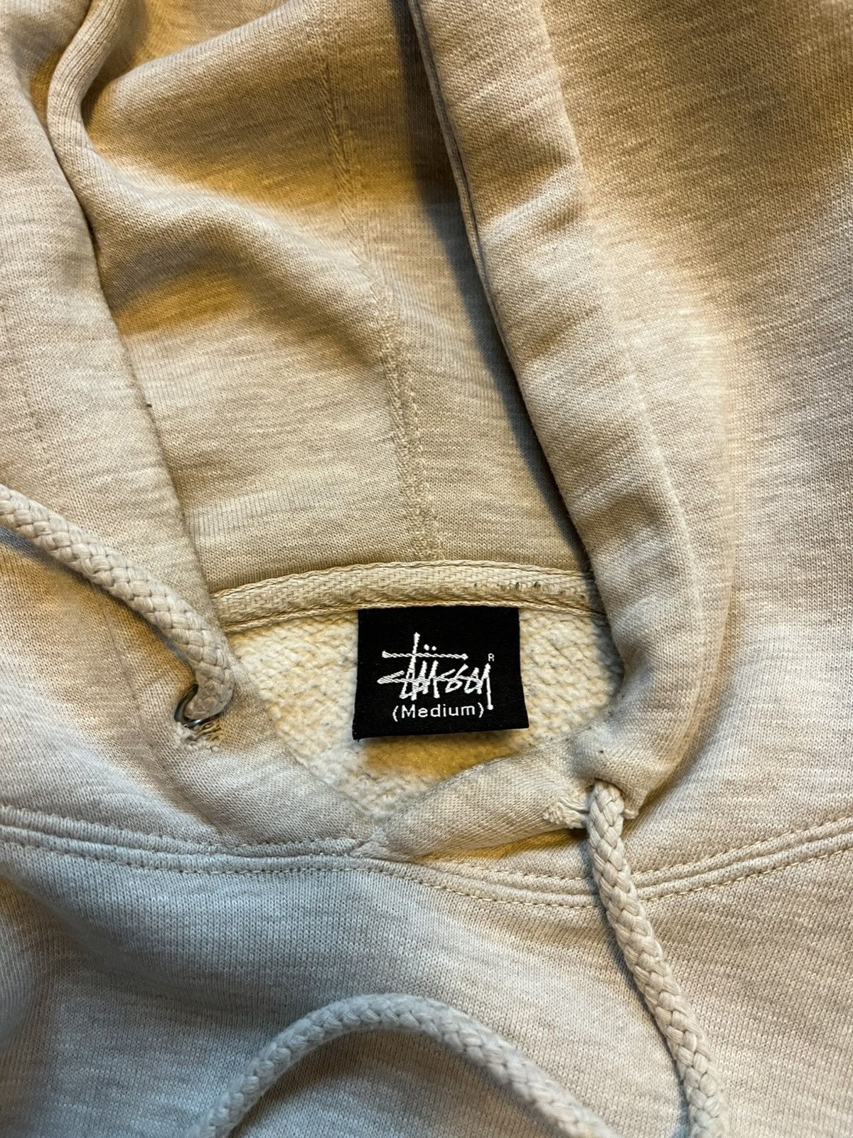 Stussy × Vintage Stu C Stussy Wordmark Grey Hoodie 90s 2000s Medium M Size US M / EU 48-50 / 2 - 4 Thumbnail