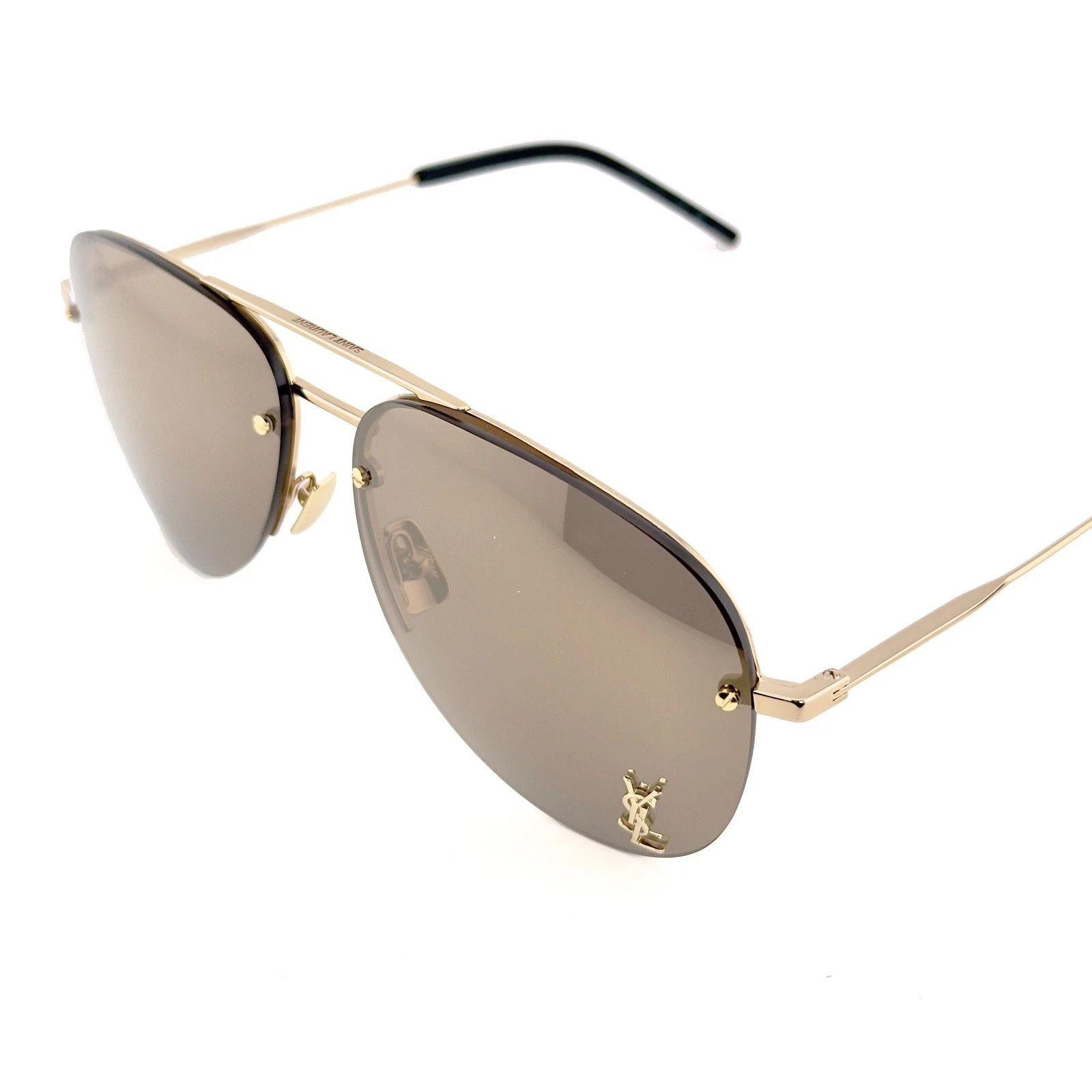 Saint Laurent Paris SAINT LAURENT Gold Mirror 11 YSL 004 11M Sunglasses SL11M Size ONE SIZE - 8 Thumbnail