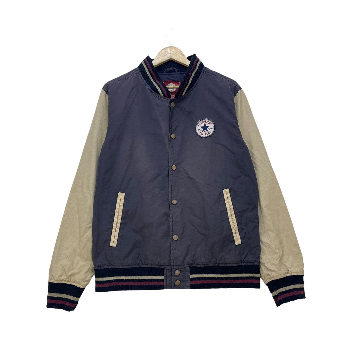 Converse × Vintage Vintage Converse Bomber Varsity Light Jacket Size US M / EU 48-50 / 2 - 1 Thumbnail