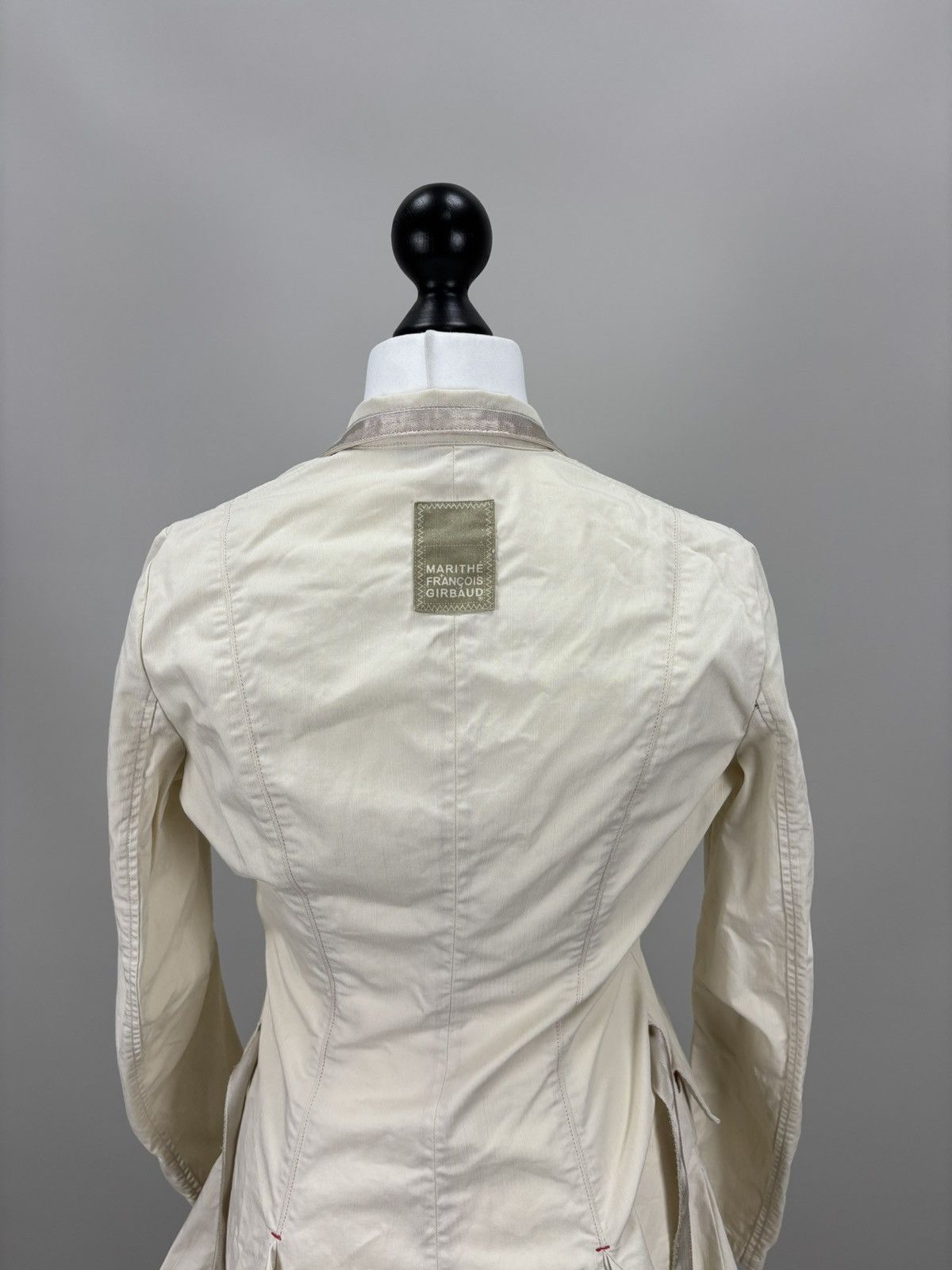 Marithe + Francois Girbaud Womens jacket Marithe Francois Girbaud Size XS/S Color Beige Size XS / US 0-2 / IT 36-38 - 7 Thumbnail