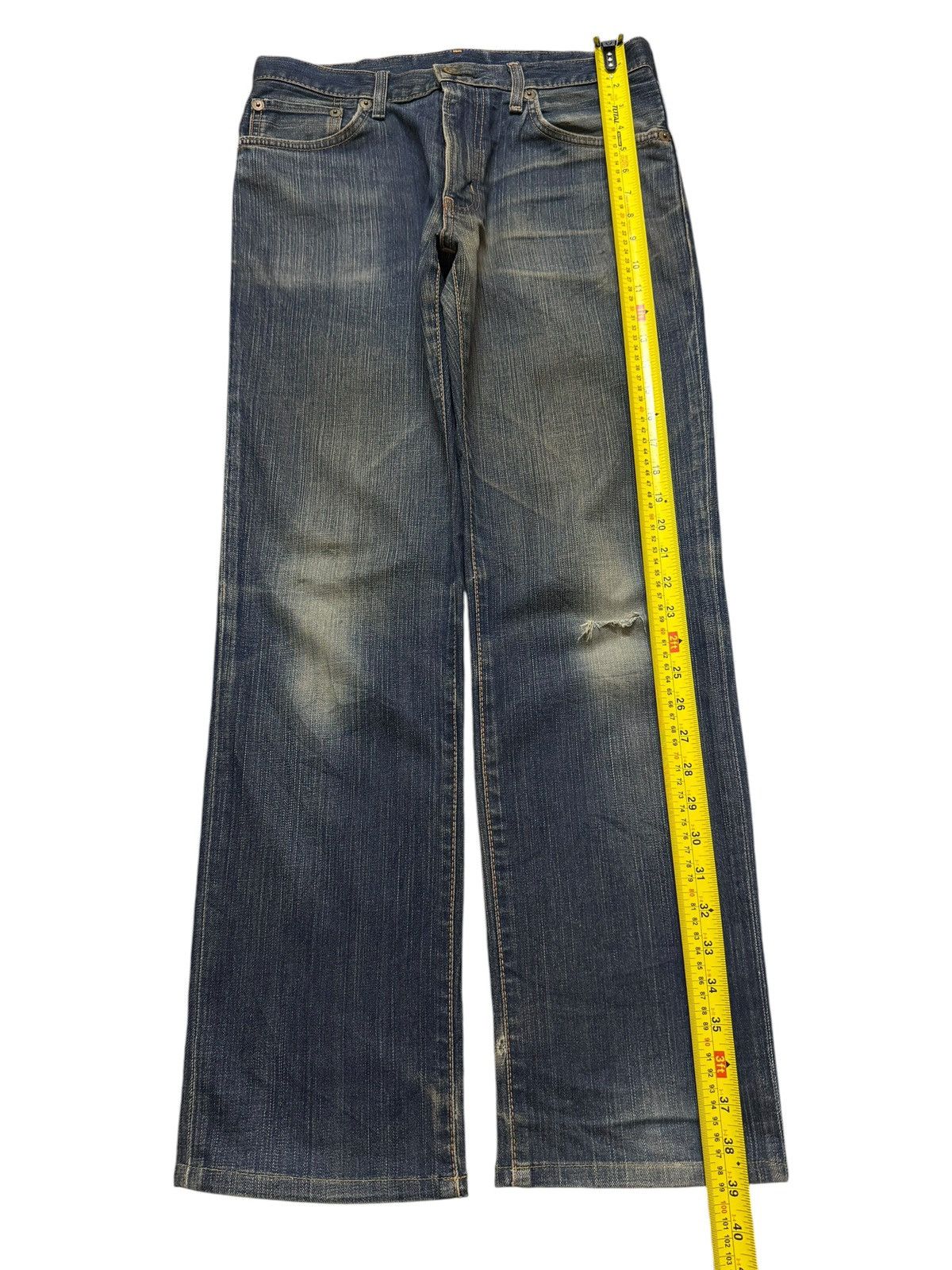 Edwin Vintage 90s Japan Edwin 503 Faded Distress Regular Loose Fit Size US 30 / EU 46 - 10 Thumbnail