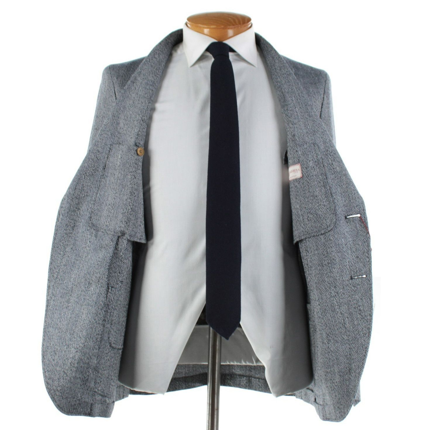 Luciano Barbera Luciano Barbera Sport Coat Size 40 US in Blue Size 40R - 6 Thumbnail