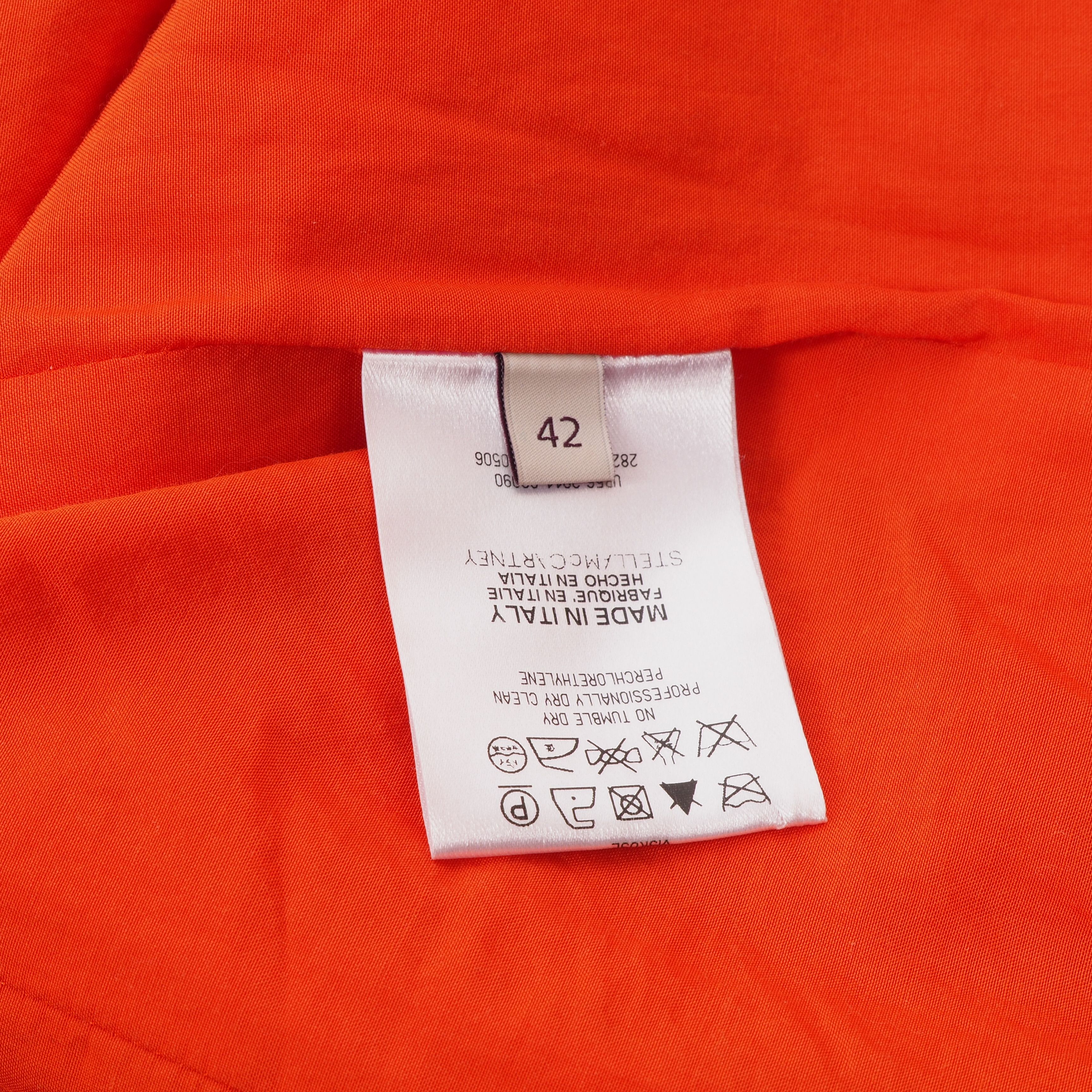 Stella McCartney STELLA MCCARTNEY Orange Double Breasted Blazer Jacket Size M / US 6-8 / IT 42-44 - 6 Thumbnail