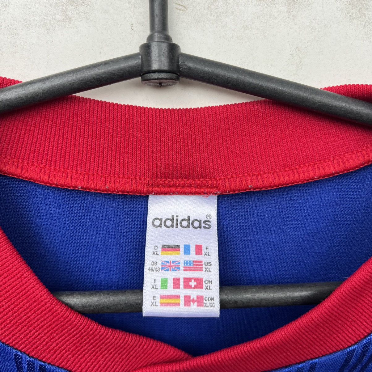 Adidas Vintage Adidas striped soccer 90s jersey shirt Size US XL / EU 56 / 4 - 2 Thumbnail