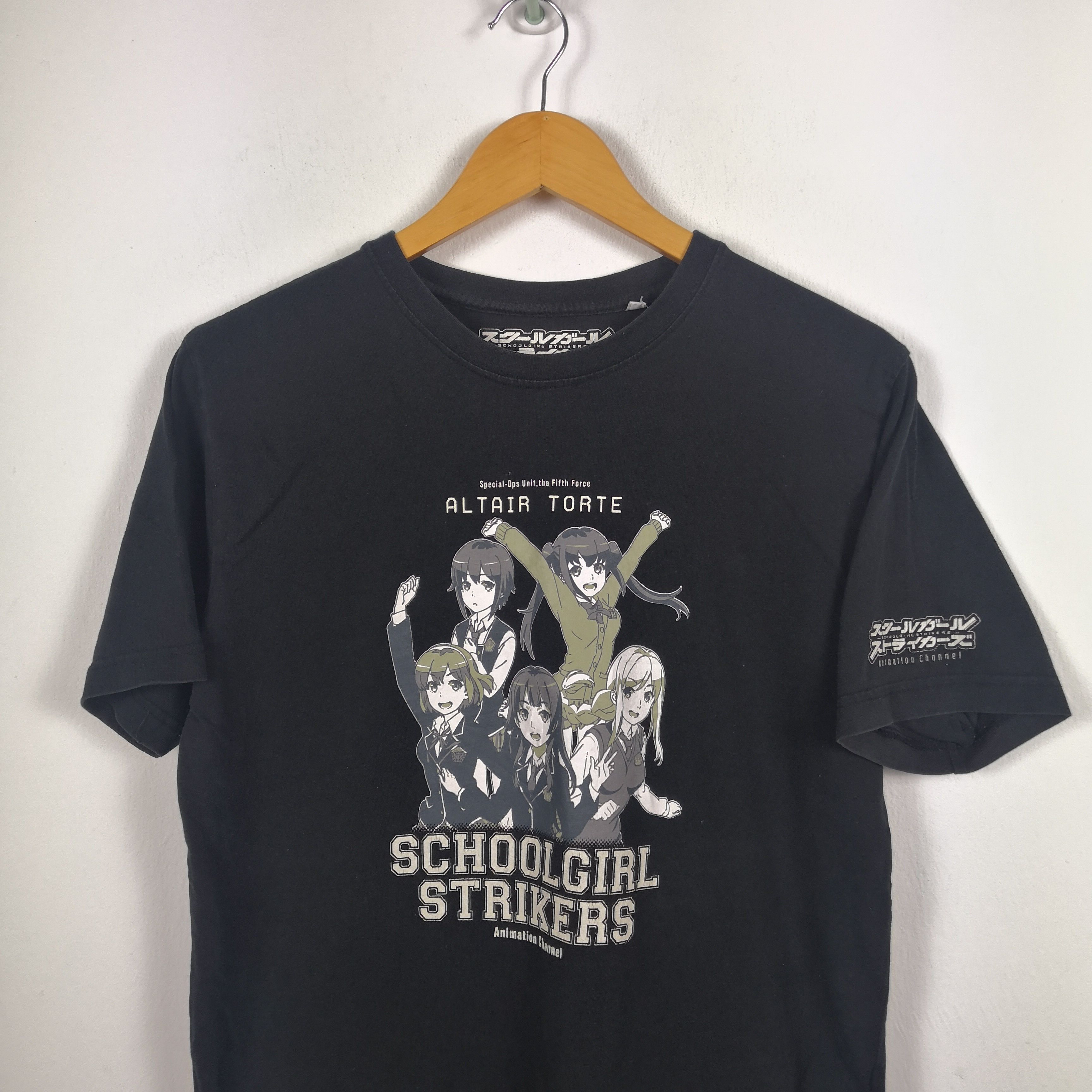 Anime Y2K School Girl Strikers Tshirt Japanese Manga Anime Tees | Size US M / EU 48-50 / 2 - 2 Thumbnail