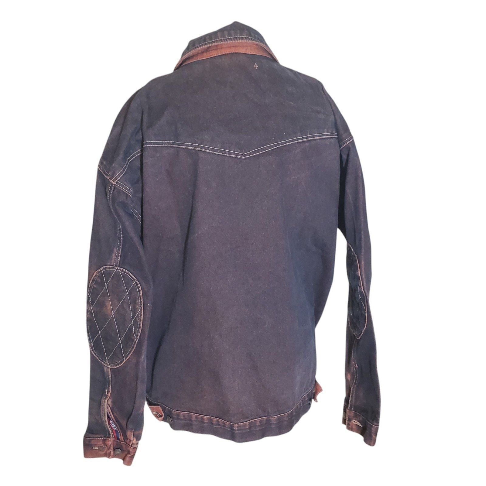 Other Willie+Esco DUNS Mens Vintage Denim Jacket Steetwear Black R Size US XXL / EU 58 / 5 - 5 Thumbnail