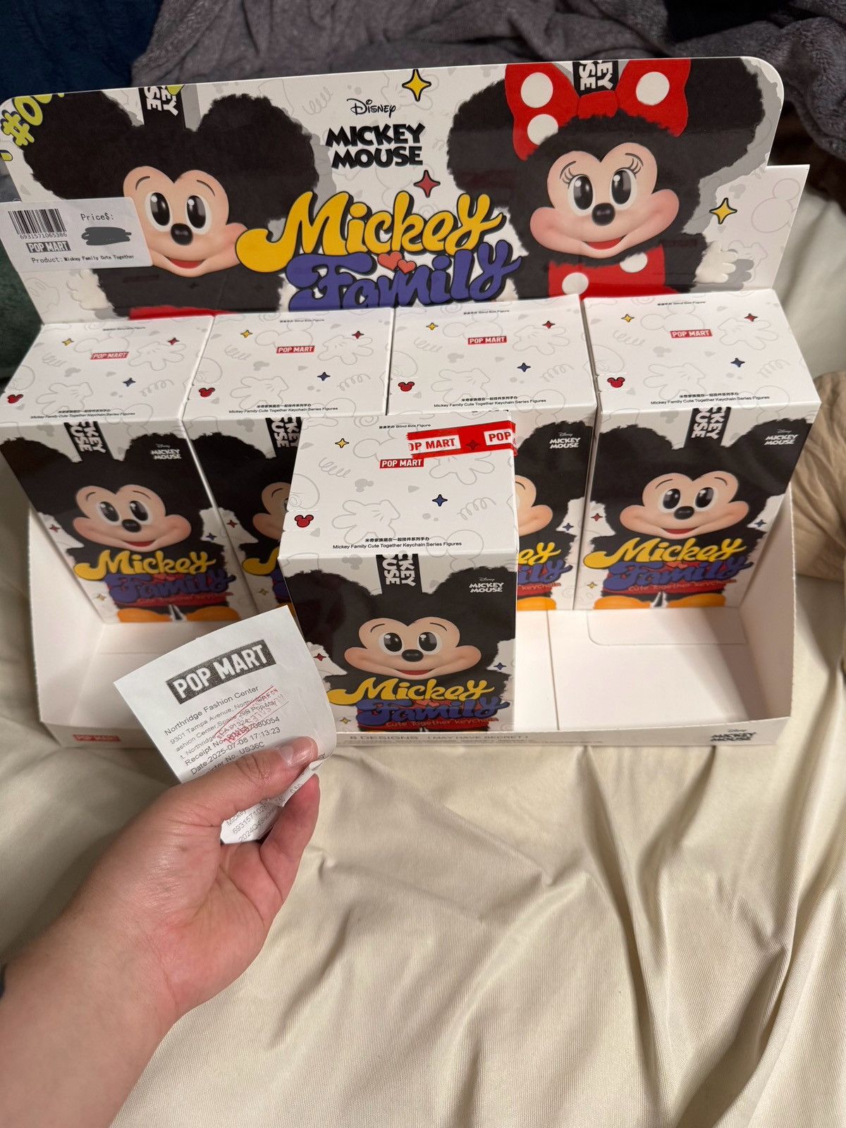 POP MART Pop Mart Mickey Family Cute Together Keychain Series Figures Size ONE SIZE - 1 Thumbnail