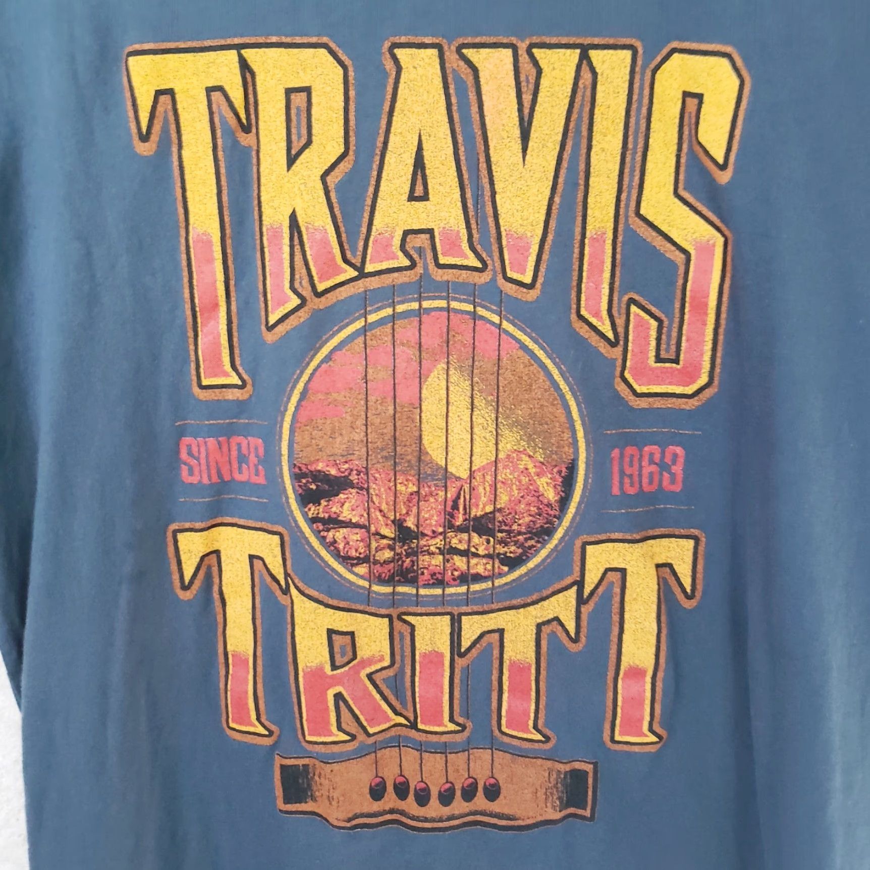 Next Level VINTAGE Travis Tritt Shirt Mens L Gray Front Graphic Next Level Retro 90s Boys? Size US L / EU 52-54 / 3 - 3 Thumbnail