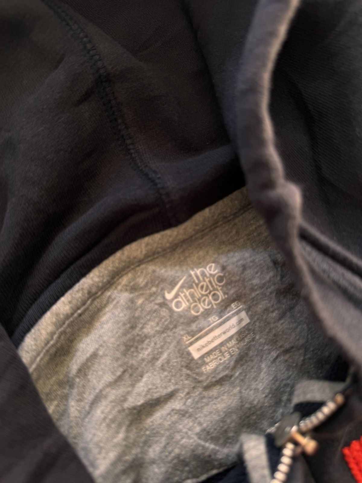 Nike × Vintage NIKE VINTAGE CENTER LOGO OVERSIZE BOXY ZIP HOODIE Size US XL / EU 56 / 4 - 5 Thumbnail