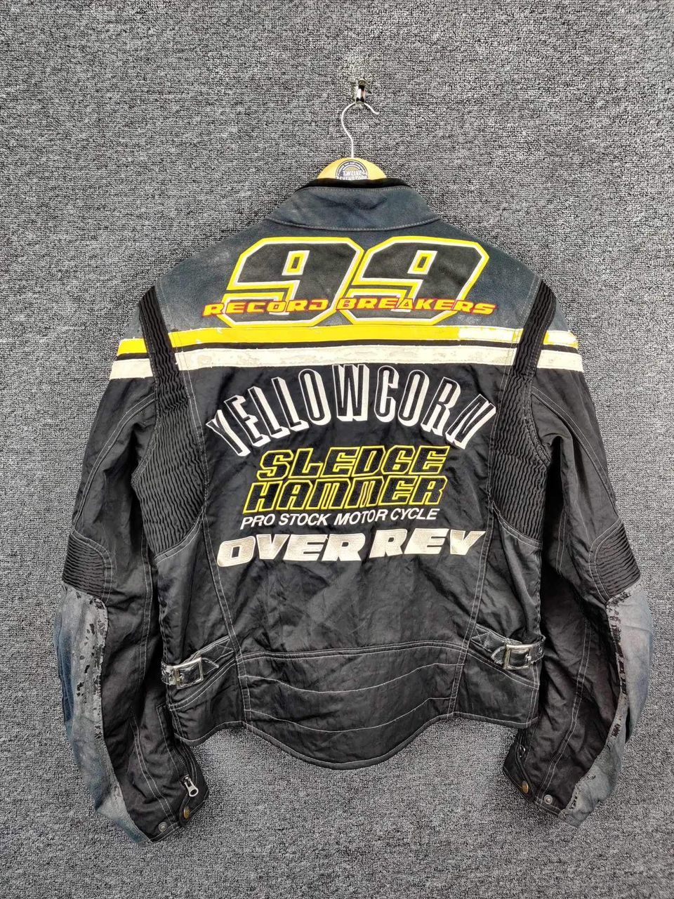 YELLOW CORN Vintage Yellow Corn Bikers Jacket With Riding Size US M / EU 48-50 / 2 - 8 Thumbnail