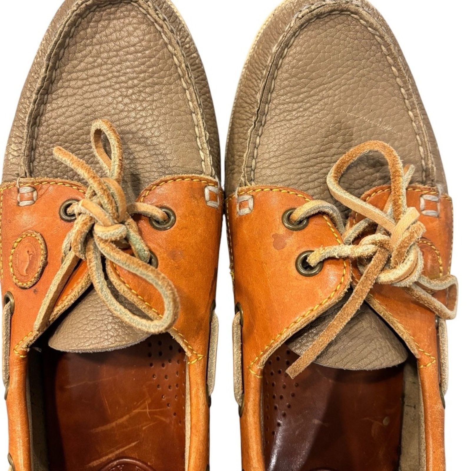 Dooney & Bourke Vintage DOONEY & BOURKE Leather Boat Shoes, Size 8 Size US 8 / IT 38 - 3 Thumbnail