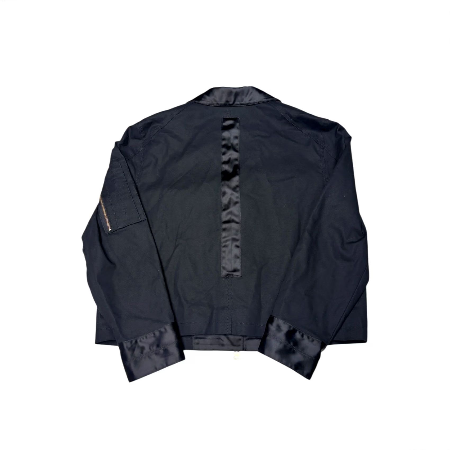 Vintage NWT CAbi Black Back in Jacket - Satin Trim Utility Style XL Womens Size XL / US 12-14 / IT 48-50 - 6 Thumbnail