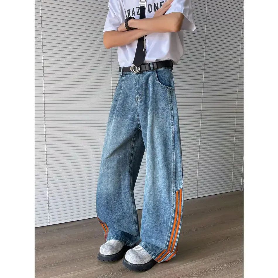 Japanese Brand Retro casual loose high street jeans Size US 32 / EU 48 - 3 Thumbnail