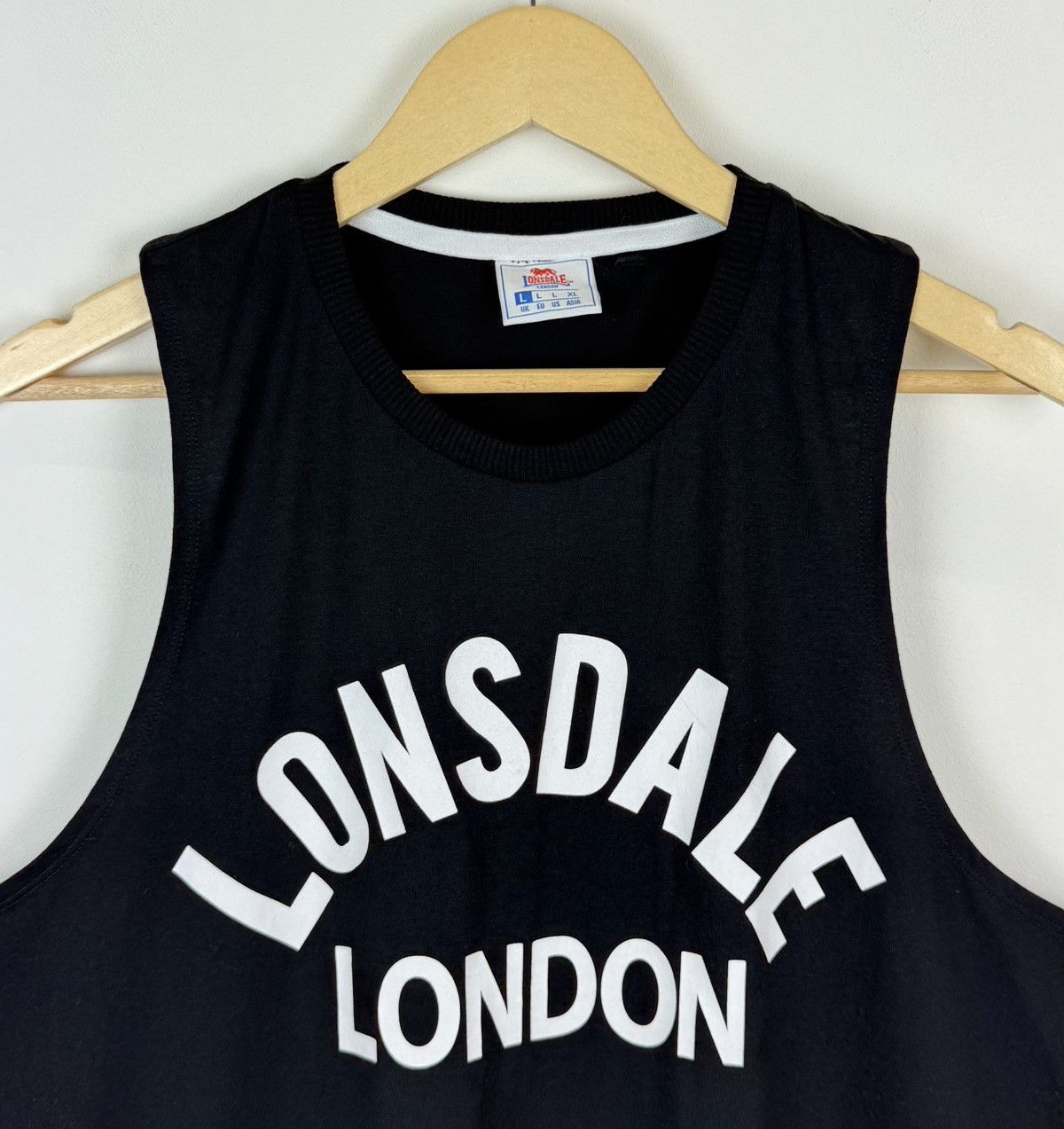 Lonsdale Lonsdale London Tank Top Shirt Black Big Logo Boxing Sport Size US L / EU 52-54 / 3 - 2 Thumbnail