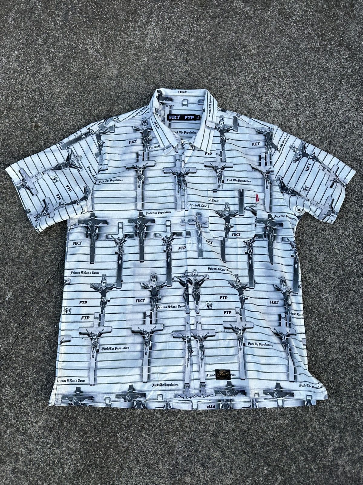 FUCT × Fuck The Population FUCT X FTP collared shirt Size US XL / EU 56 / 4 - 1 Thumbnail
