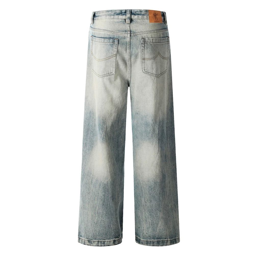 Jean Men's washed gradient jeans casual straight Size US 32 / EU 48 - 2 Thumbnail