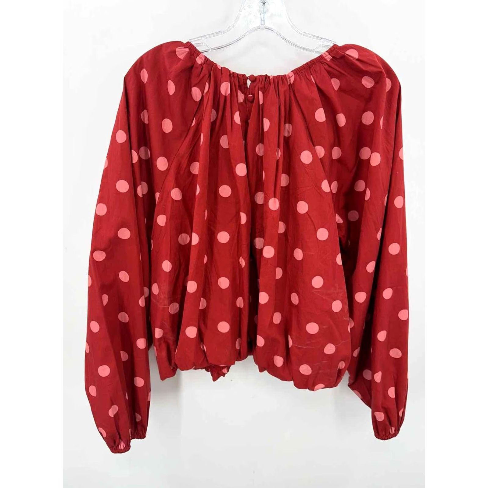 Vintage Maeve Red Blouse XL Regular Womens Size XL / US 12-14 / IT 48-50 - 2 Thumbnail