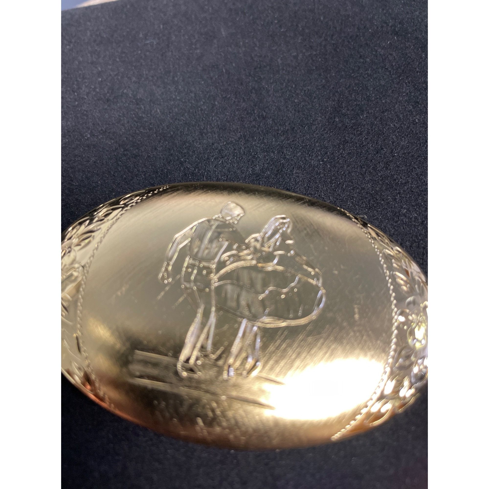 Other Unique Men's Gold Belt Buckle Etched Male&Female Dancing Flo Size ONE SIZE - 2 Thumbnail