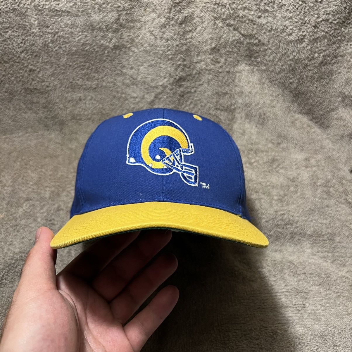 NFL Vintage 90s St Louis Rams SnapBack Hat NFL Football Logo Size ONE SIZE - 7 Thumbnail