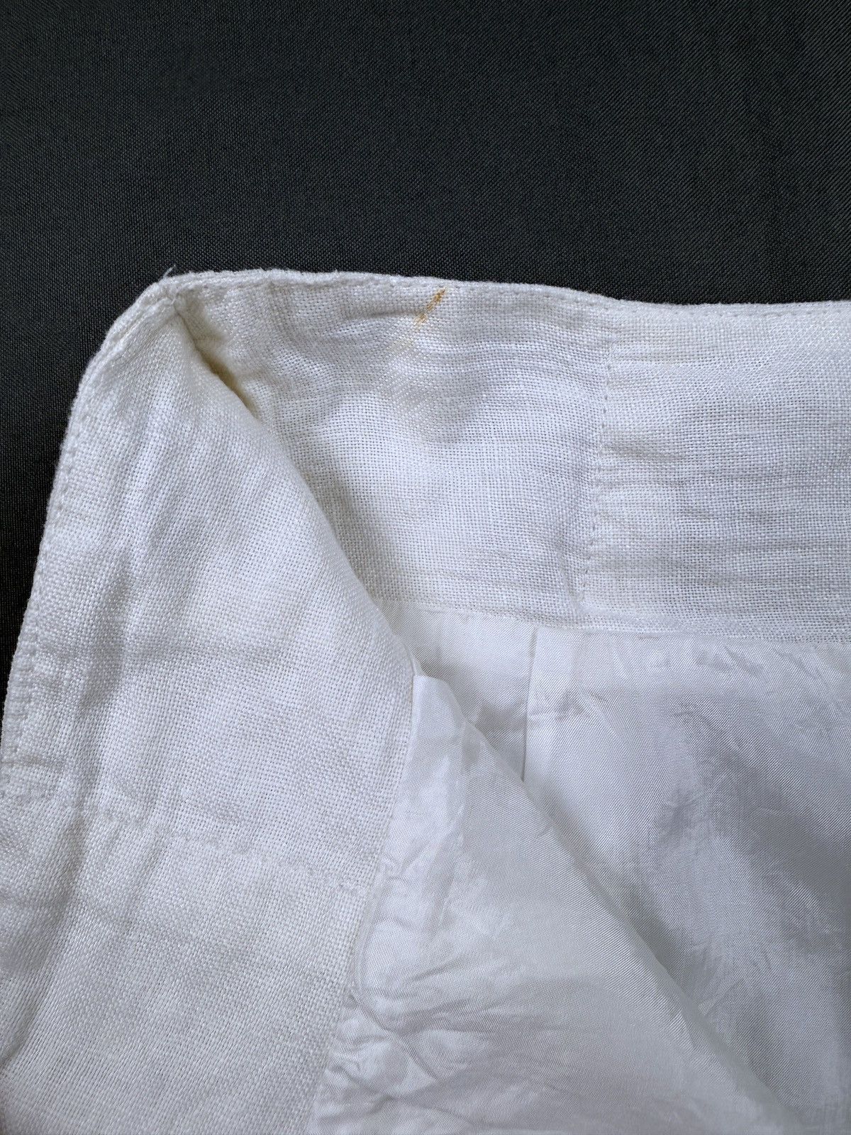 Other 1990’s Vintage Umberto Ginocchietti White Linen Pencil Skirt Size 27" / US 4 / IT 40 - 7 Thumbnail