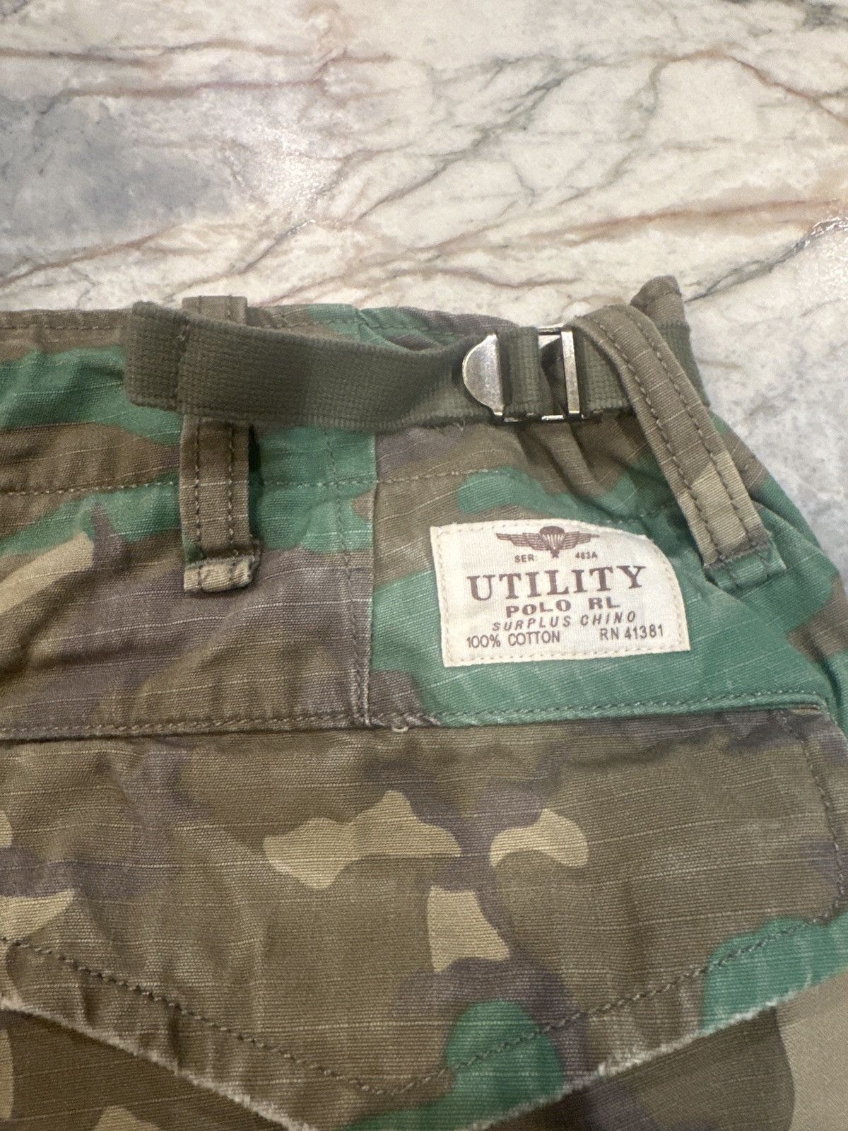 Polo Ralph Lauren Polo Ralph Lauren Camo Shorts Size US 33 - 10 Thumbnail
